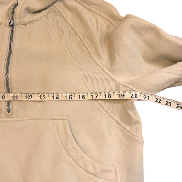 Lululemon Scuba Oversized Half-Zip Hoodie- White Opal- Size XS/S - Picture 12 of 12